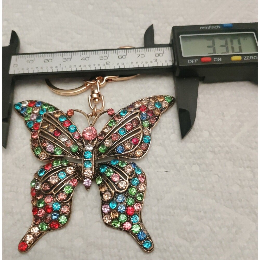 Butterfly Keychain Multi Color - Picture 2 of 4